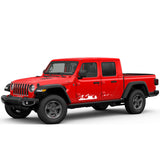 Decal sticker kit For Jeep Gladiator JT lift mountain stripe 2019 2020 2021 2022 2023 2024