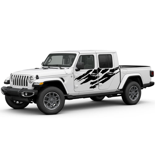 SIDE BED Graphic Mud Splash Stickers side doors for Jeep Gladiator JT 2019 2020
