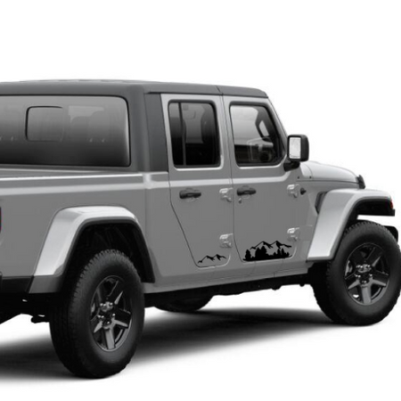Decal sticker kit For Jeep Gladiator JT lift mountain stripe 2019 2020 2021 2022 2023 2024