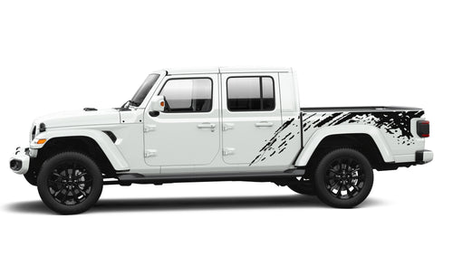 Bed Mud wrap Graphics Stickers kit for Jeep Gladiator JT 2019 2020 2021 2022 2023