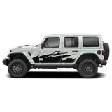 splash color Side Stripe Sticker Decal For Jeep Wrangler Mirror scoop Light 2007 2020 Vent