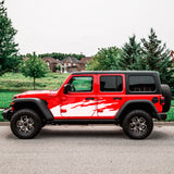 splash color Side Stripe Sticker Decal For Jeep Wrangler Mirror scoop Light 2007 2020 Vent