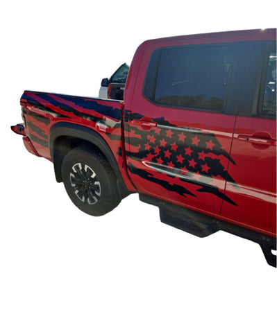 USA bed graphics for Nissan Frontier 2022 2023 2024 3rd 2nd generation NP300 Decal Sticker