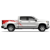 Decal Graphic Sticker bed Mud Splash for Chevrolet Silverado crew cab 2019 2022 Present