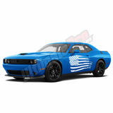 side USA Flag graphic kit For DODGE Challenger SRT Hellcat RT SRT USA LX 2009 - 2020