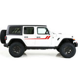 2x Side Stickers Graphics DoorS Mirror Strips for Jeep Wrangler JL 2019 2020