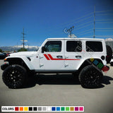 2x Side Stickers Graphics DoorS Mirror Strips for Jeep Wrangler JL 2019 2020