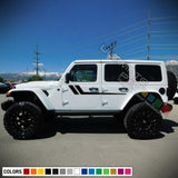 2x Side Stickers Graphics DoorS Mirror Strips for Jeep Wrangler JL 2019 2020