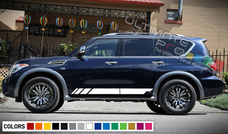 2x Stickers for Nissan Armada door body sticker mirror light head 2018 Bike Rack