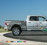 2x Stickers side bed Stripes for Dodge Ram design US flag American 2009 - 2023