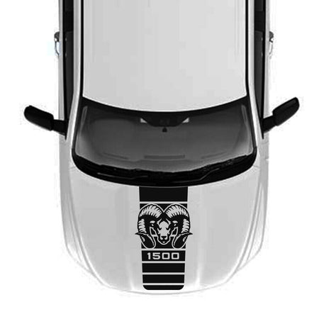 Sticker Kit Modern Hood Stripes for Dodge Ram design Turbo 2016 2017 2018