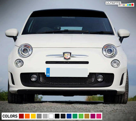 Windshield Sticker Decal Vinyl for FIAT 500 ABARTH 2010 - 2019 Stripe Perforated