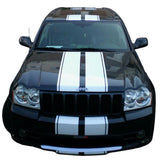 Sticker Decal Stripe Kit for Jeep Grand Cherokee SRT8 Light Mirror Hood Bumper