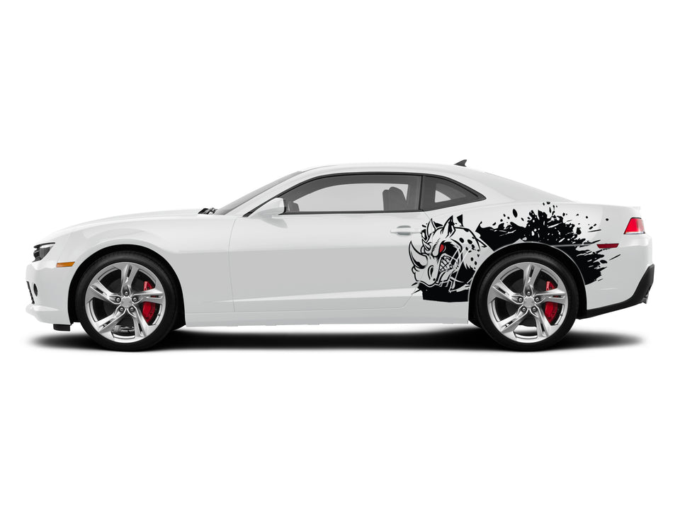 Rhino wild graphics decal design for Chevrolet Camaro SS 2010  - Present