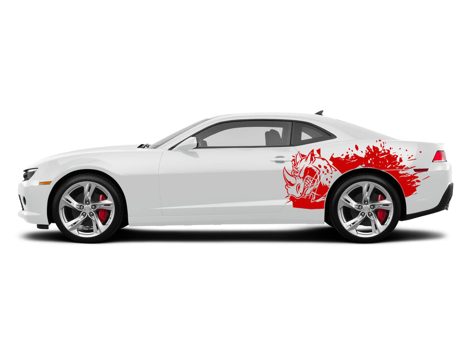 Rhino wild graphics decal design for Chevrolet Camaro SS 2010  - Present