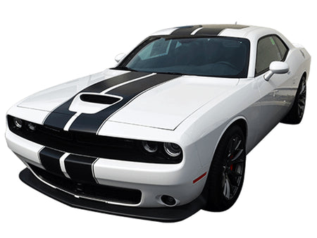 Dual Racing Rally Stripe for Dodge Challenger SRT Hellcat stack pack SXT GT  widebody 2014 2015 2018 2019 2020 2021 2022 2023 RT