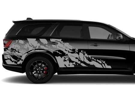 Skull design  wrap compatible with Dodge Durango 2022 SRT 392 AWD hood roof SXT, GT,GT PLUS,CITEDEL,RT