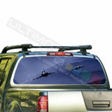 Army Designs Decals Window See Thru Stickers Perforated for Nissan Frontier 2018