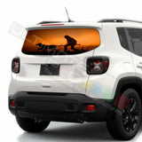 Camo Hunting Decals Rear Window See Thru Stickers Perforated for Jeep Renegade