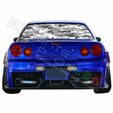 Camo Hunting Designs Window See Thru Stickers Perforated for Nissan Skyline 2019