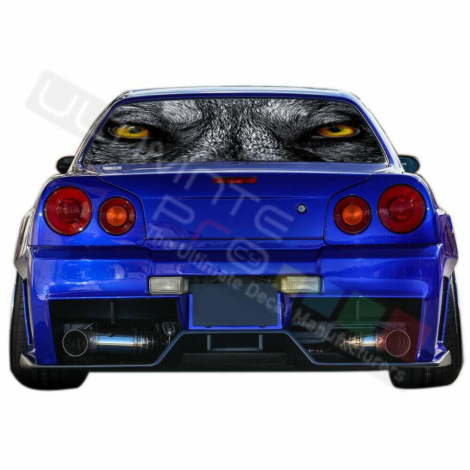 Camo Hunting Designs Window See Thru Stickers Perforated for Nissan Skyline 2019