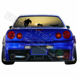 Camo Hunting Designs Window See Thru Stickers Perforated for Nissan Skyline 2019