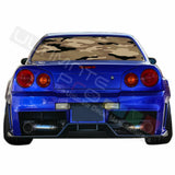 Camo Hunting Designs Window See Thru Stickers Perforated for Nissan Skyline 2019