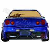 Camo Hunting Designs Window See Thru Stickers Perforated for Nissan Skyline 2019