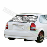 Camo Hunting Rear Window See Thru Stickers Perforated for Honda Civic 1996
