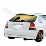 Camo Hunting Rear Window See Thru Stickers Perforated for Honda Civic 1996