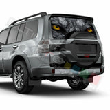 Camo Hunting Rear Window See Thru Stickers Perforated for Mitsubishi Pajero