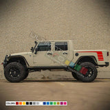 Decal Graphic Vinyl rear Side Bed Stripes For Jeep Gladiator JP 2019 2020 2021 2022 2023 2024