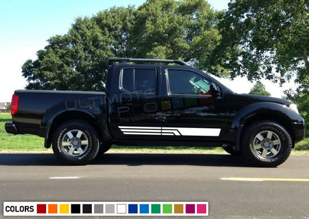 Decal Sticker Door Stripe Kit for Nissan Frontier crew cab 2WD diese 2005 2012