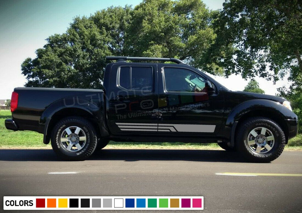 Decal Sticker Door Stripe Kit for Nissan Frontier crew cab 2WD diese 2005 2012