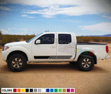 Decal Sticker Door Stripe Kit for Nissan Frontier crew cab 2WD diese 2005 2012