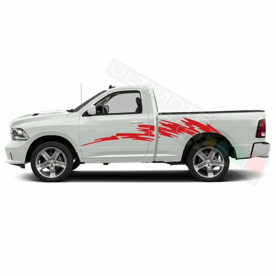Decal Sticker Graphic Splash Brush Side for Dodge Regular Cab 3500 SRT8 RT 150