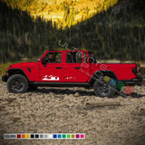Decal sticker kit For Jeep Gladiator JT lift mountain stripe 2019 2020 2021 2022 2023 2024