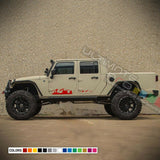 Decal sticker kit For Jeep Gladiator JT lift mountain stripe 2019 2020 2021 2022 2023 2024