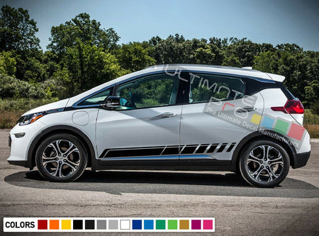 Decal sticker kit Stripe turbo For Chevrolet Bolt Carbon 2012 2013 2014 2015 lip