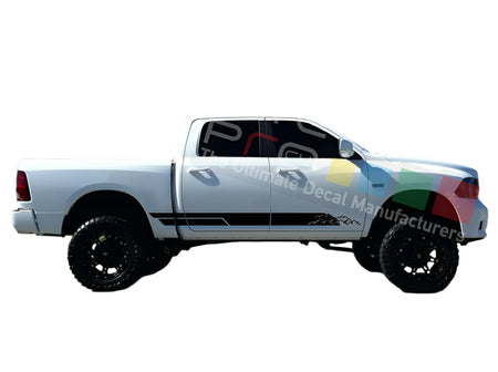 Decal Sticker Side Door Stripes for Dodge Ram bar stripe Off-Road 1500 Hemi 4x4