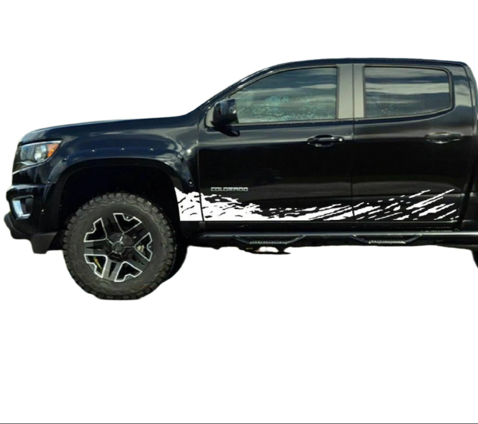 Decal Sticker Side Mud Splash for Chevrolet Colorado Duramax pickup cover 2020 2021 2022 2023 2024 2025