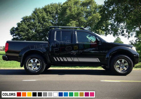 Decal Sticker Side Stripe Kit for Nissan Frontier Crew Cab king cab 4x4 Fiera v6