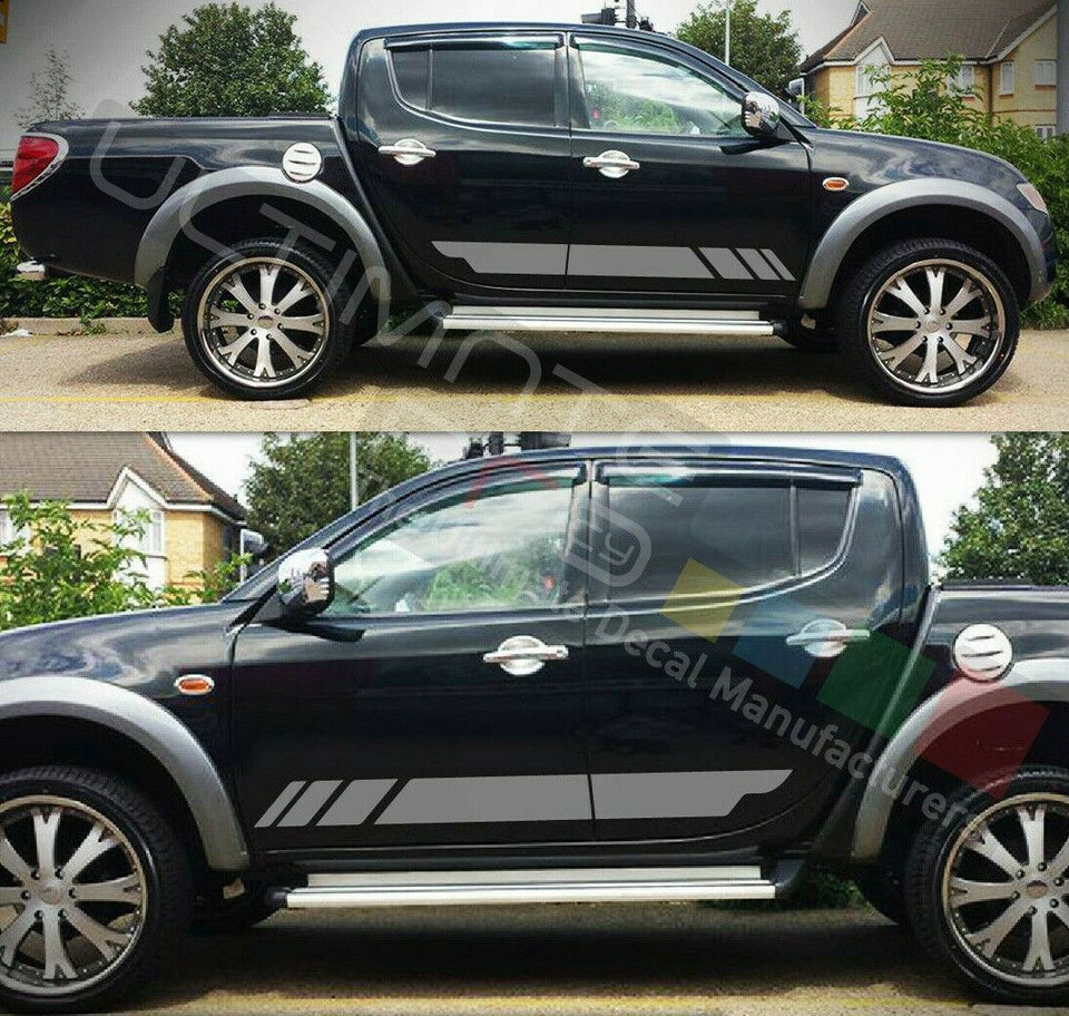 Decal Sticker Stripe Body Kit For Mitsubishi L200 Barbarian Warrior Visor Grille
