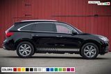 Decal sticker Stripe kit for Acura Honda MDX LED Xenon chrome Headlight Skirts