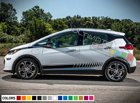 Decal sticker Stripe kit for Chevrolet Bolt Spoiler Lip 2017 2018 flare vent bar