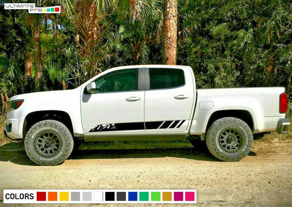 Decal Sticker Stripe Kit for Chevrolet Colorado mountains off road 4x4 rack roof
