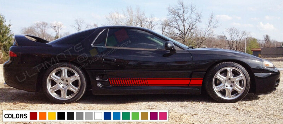 Decal Sticker Stripe Kit For Mitsubishi 3000 GT 1990 2001 Chrome Headlight Turbo
