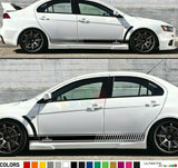 Decal Sticker Stripe Kit For Mitsubishi Lancer Evolution Evo 10 X Spoiler Lip