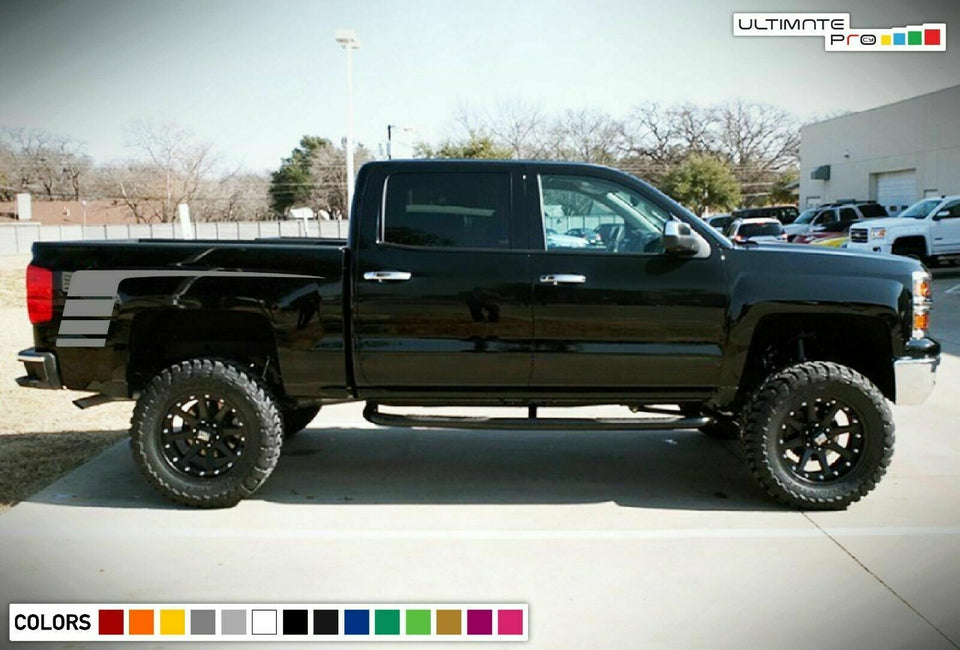 Decal Sticker Stripe Set for Chevrolet Silverado Z71 Off-Road Lift Kit Bed 2012