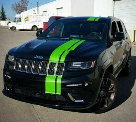 Decal Stripe full kit for Jeep Grand Cherokee Hood Bonnet Chrome 2012 2013 2015 2017 2020 2024